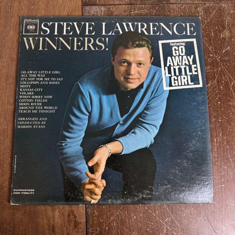 Steve Lawrence Winners 1963 Go Away Little Girl LP Vinyl Record‎ Columbia